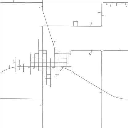 ROAD MAP OF DUSTIN, OKLAHOMA BY MAPBAKES