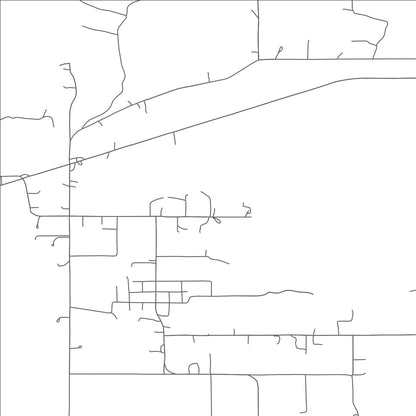 ROAD MAP OF EAGLETOWN, OKLAHOMA BY MAPBAKES