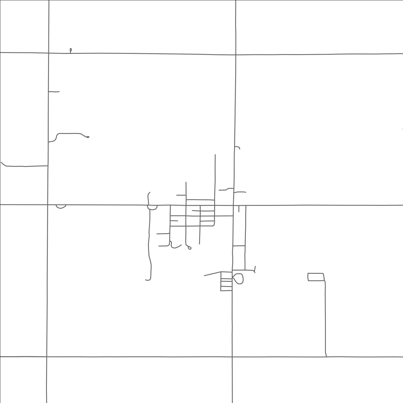 ROAD MAP OF EAKLY, OKLAHOMA BY MAPBAKES