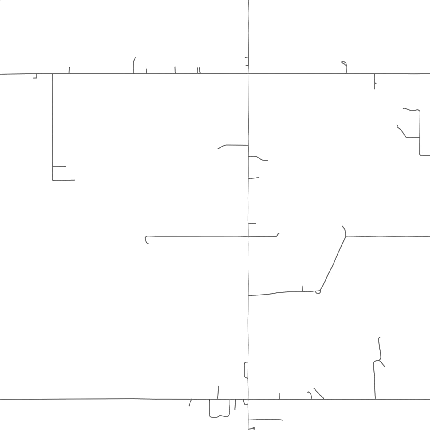 ROAD MAP OF EMPIRE CITY, OKLAHOMA BY MAPBAKES