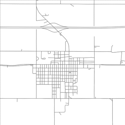 ROAD MAP OF ERICK, OKLAHOMA BY MAPBAKES