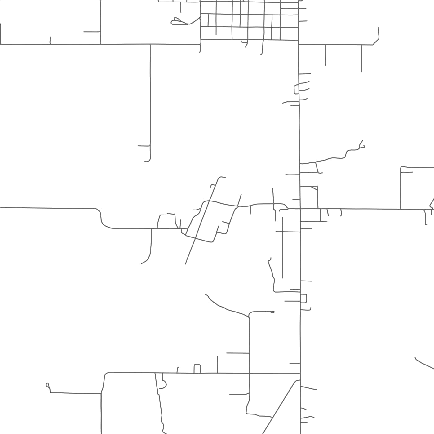 ROAD MAP OF ERIN SPRINGS, OKLAHOMA BY MAPBAKES