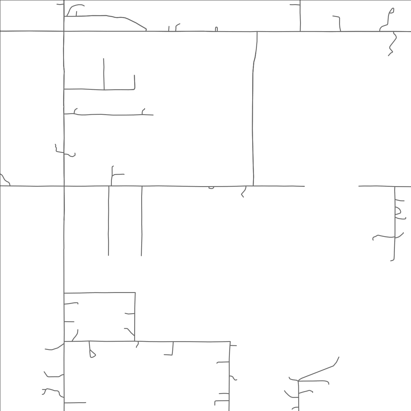 ROAD MAP OF ETOWAH, OKLAHOMA BY MAPBAKES