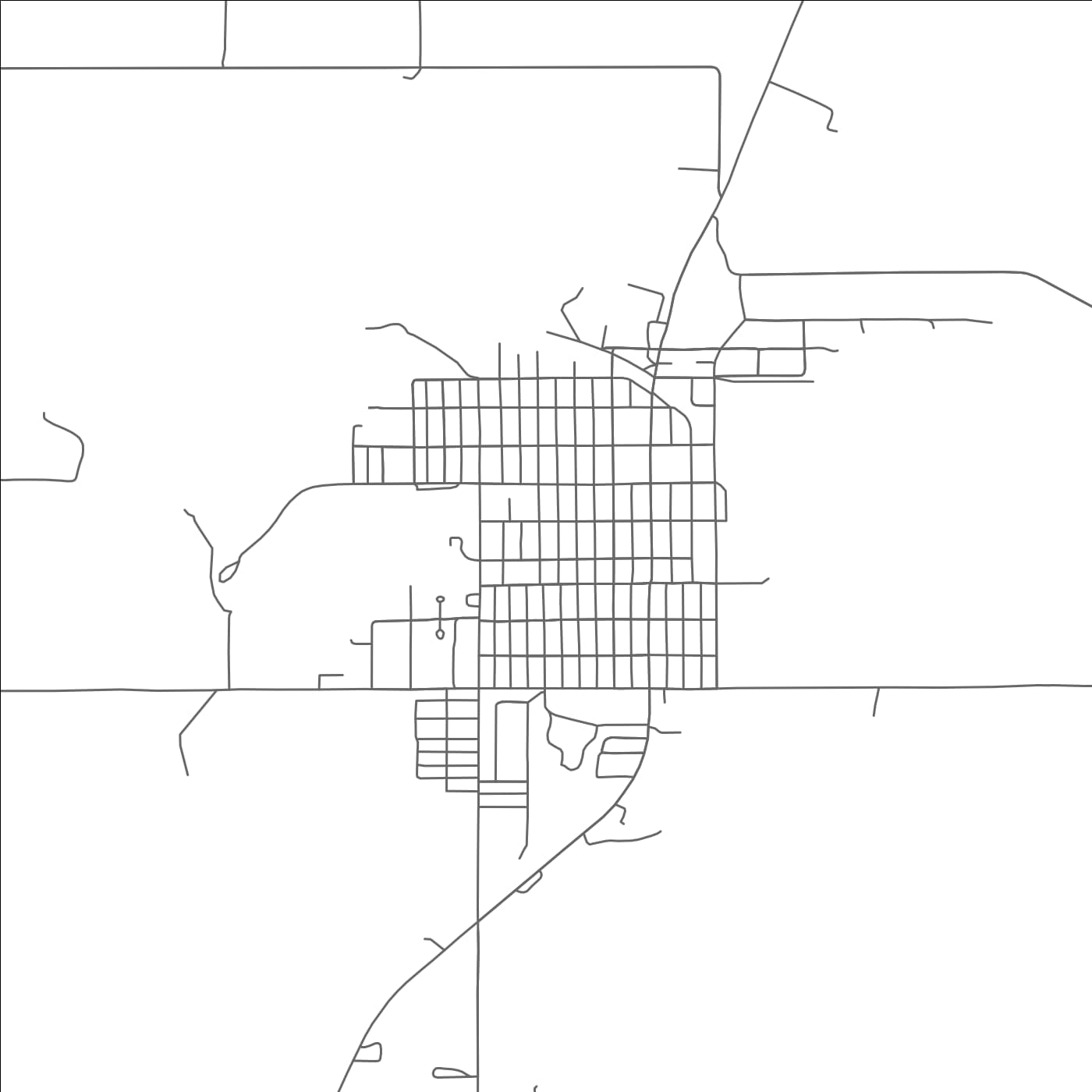 ROAD MAP OF FAIRFAX, OKLAHOMA BY MAPBAKES