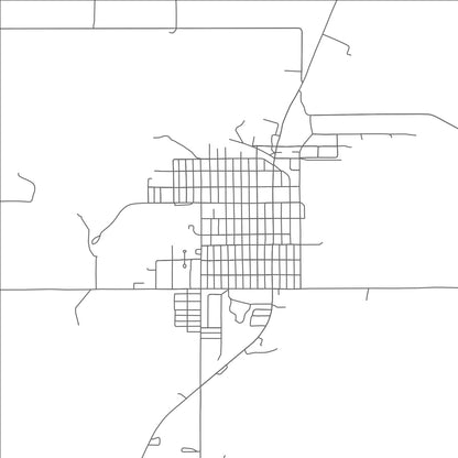 ROAD MAP OF FAIRFAX, OKLAHOMA BY MAPBAKES