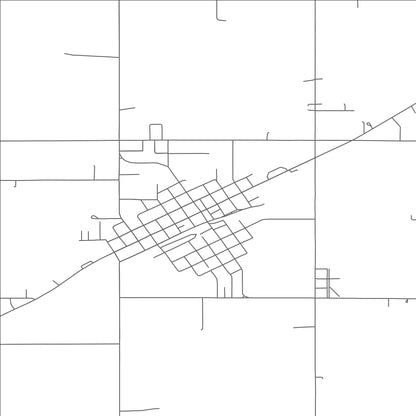 ROAD MAP OF FAIRLAND, OKLAHOMA BY MAPBAKES