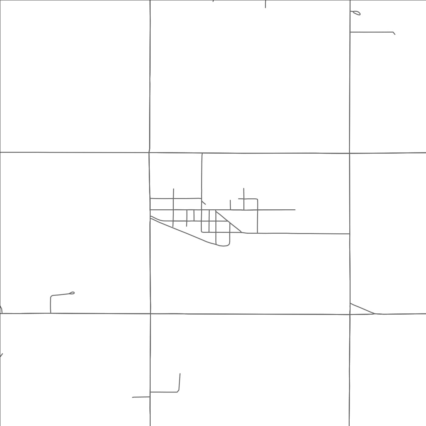 ROAD MAP OF FAIRMONT, OKLAHOMA BY MAPBAKES