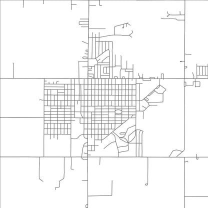 ROAD MAP OF FAIRVIEW, OKLAHOMA BY MAPBAKES