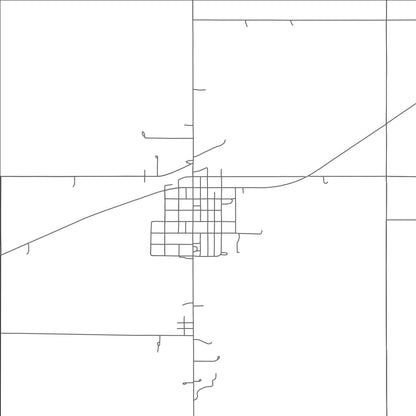 ROAD MAP OF FARGO, OKLAHOMA BY MAPBAKES