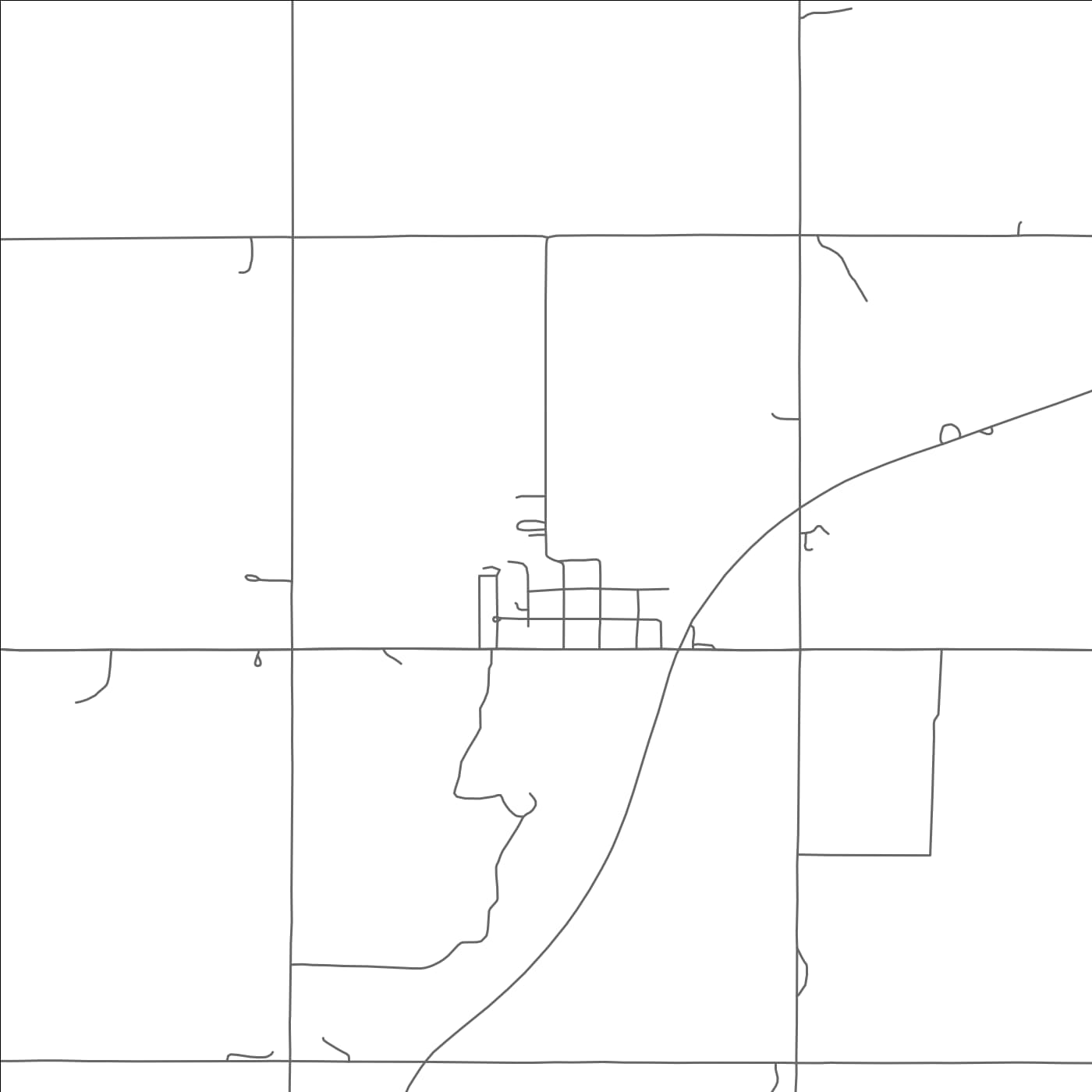 ROAD MAP OF FAY, OKLAHOMA BY MAPBAKES