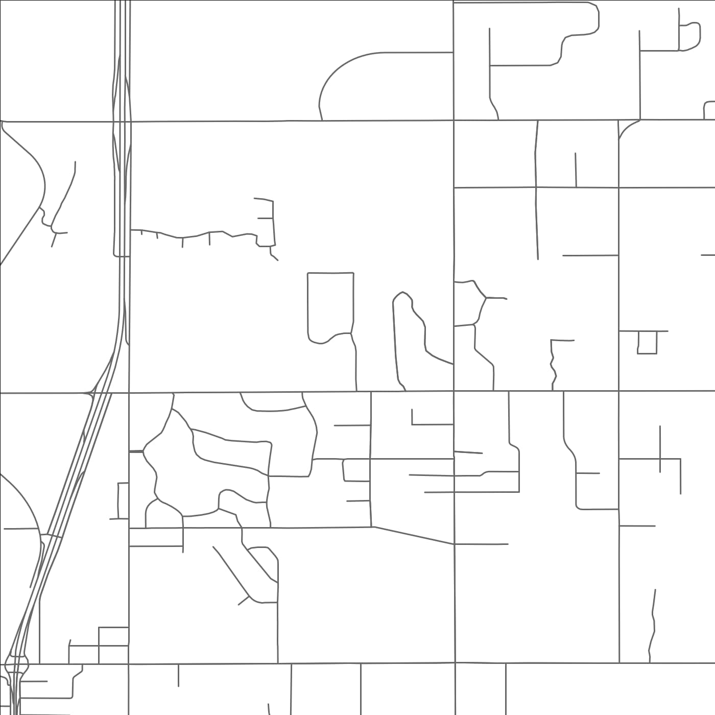 ROAD MAP OF FOREST PARK, OKLAHOMA BY MAPBAKES