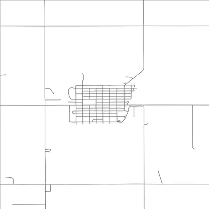 ROAD MAP OF FORGAN, OKLAHOMA BY MAPBAKES