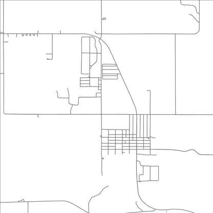 ROAD MAP OF FORT COBB, OKLAHOMA BY MAPBAKES