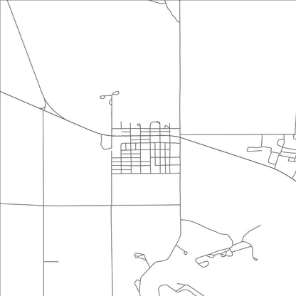 ROAD MAP OF FORT SUPPLY, OKLAHOMA BY MAPBAKES