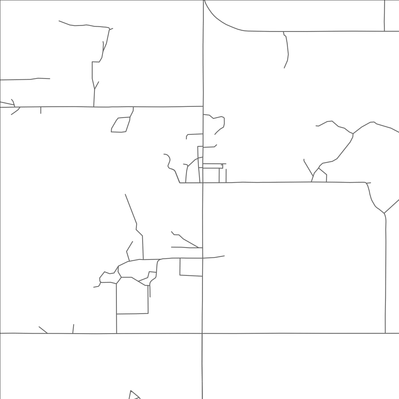 ROAD MAP OF FOX, OKLAHOMA BY MAPBAKES