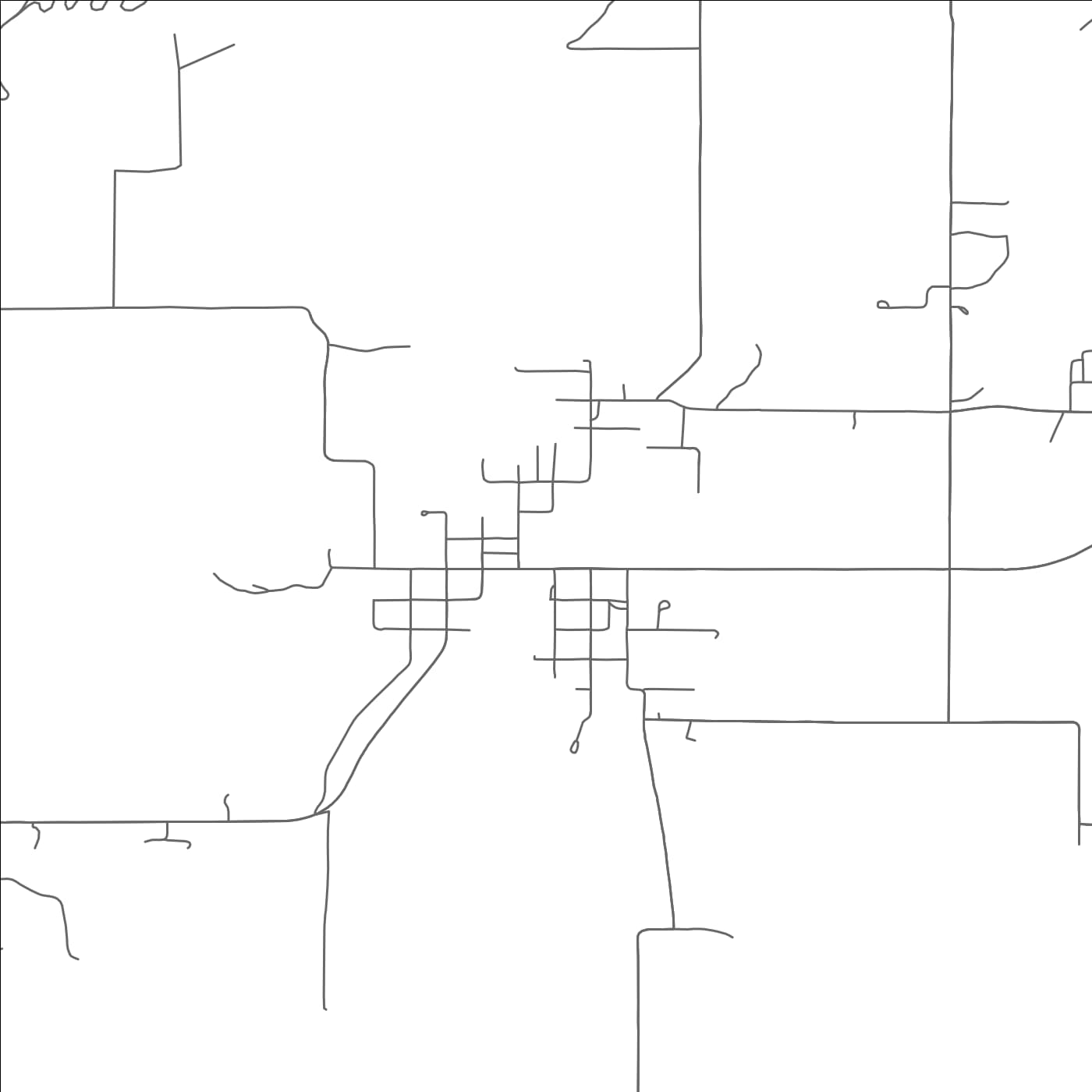 ROAD MAP OF FRANCIS, OKLAHOMA BY MAPBAKES