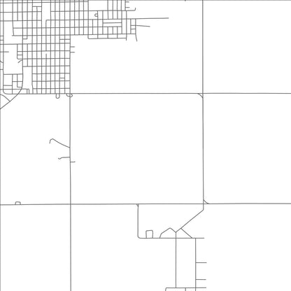 ROAD MAP OF FREDERICK, OKLAHOMA BY MAPBAKES