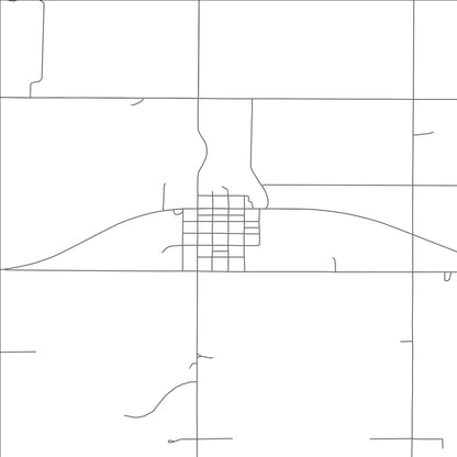 ROAD MAP OF GATE, OKLAHOMA BY MAPBAKES