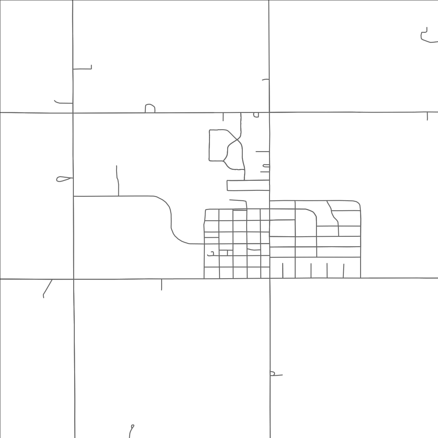 ROAD MAP OF GERONIMO, OKLAHOMA BY MAPBAKES