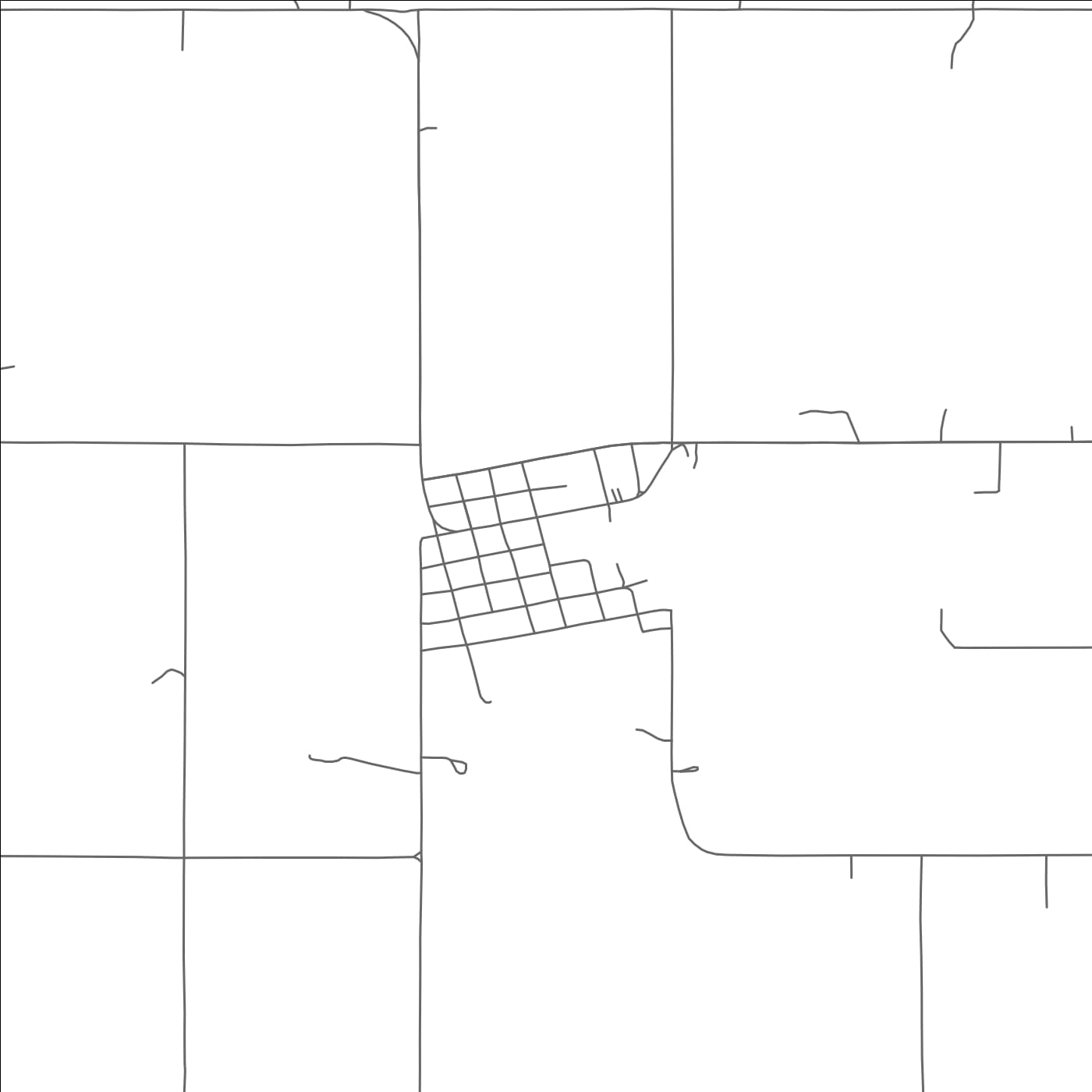 ROAD MAP OF GERTY, OKLAHOMA BY MAPBAKES