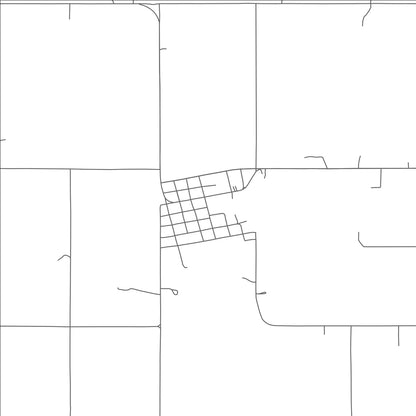 ROAD MAP OF GERTY, OKLAHOMA BY MAPBAKES