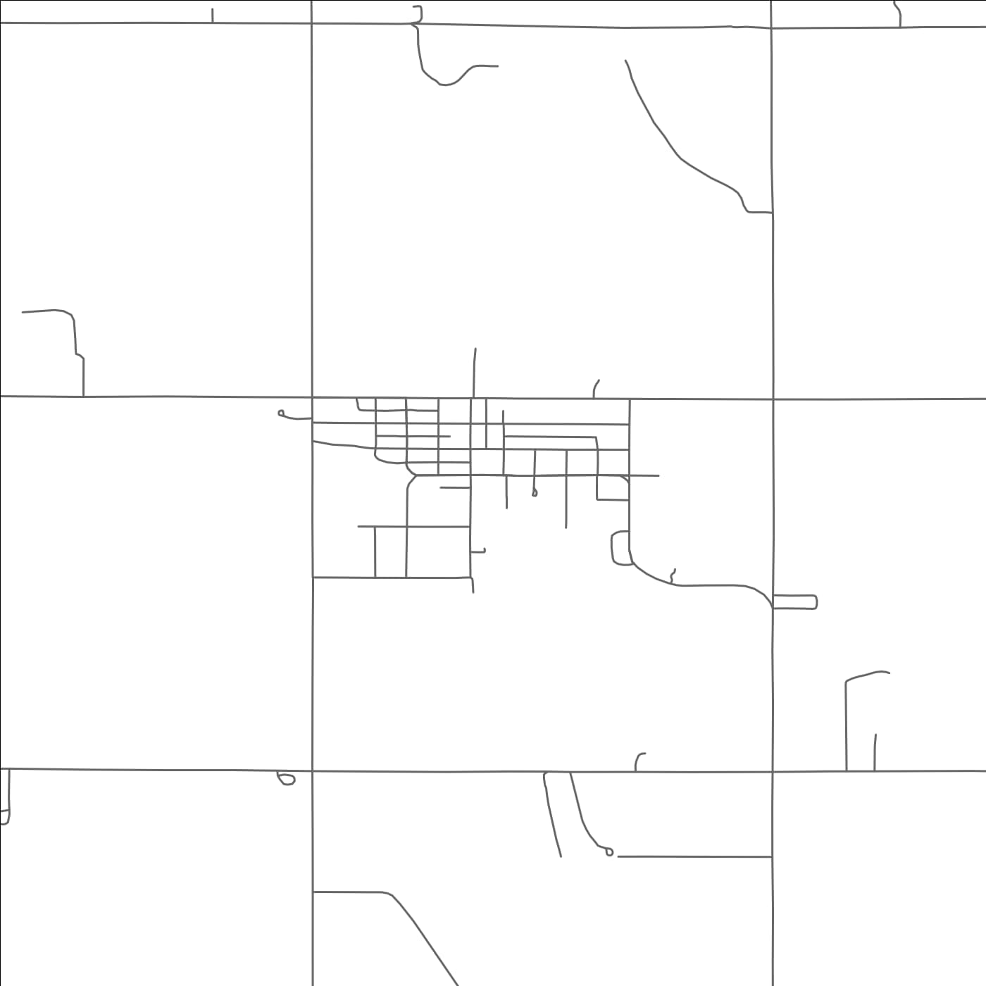 ROAD MAP OF GOLTRY, OKLAHOMA BY MAPBAKES