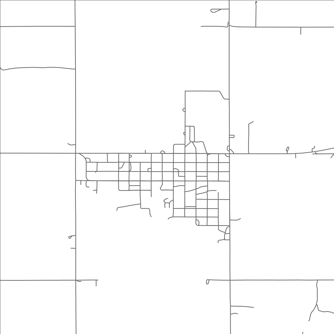 ROAD MAP OF GOTEBO, OKLAHOMA BY MAPBAKES