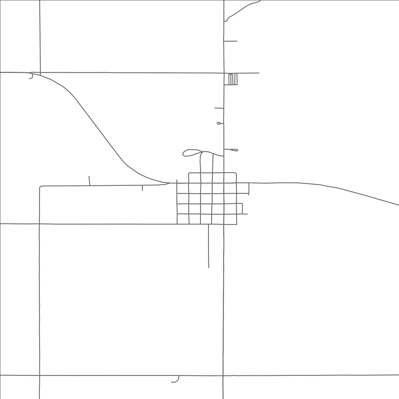 ROAD MAP OF GOULD, OKLAHOMA BY MAPBAKES