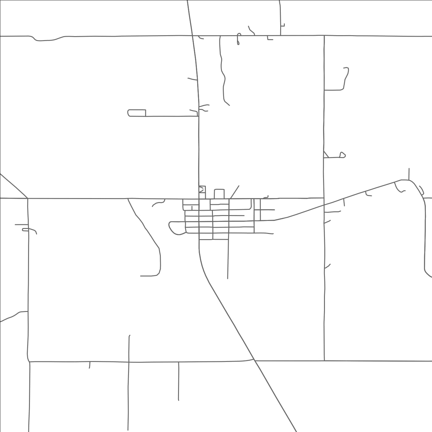 ROAD MAP OF GRACEMONT, OKLAHOMA BY MAPBAKES