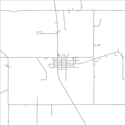 ROAD MAP OF GRACEMONT, OKLAHOMA BY MAPBAKES