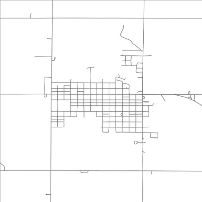 ROAD MAP OF GRANDFIELD, OKLAHOMA BY MAPBAKES