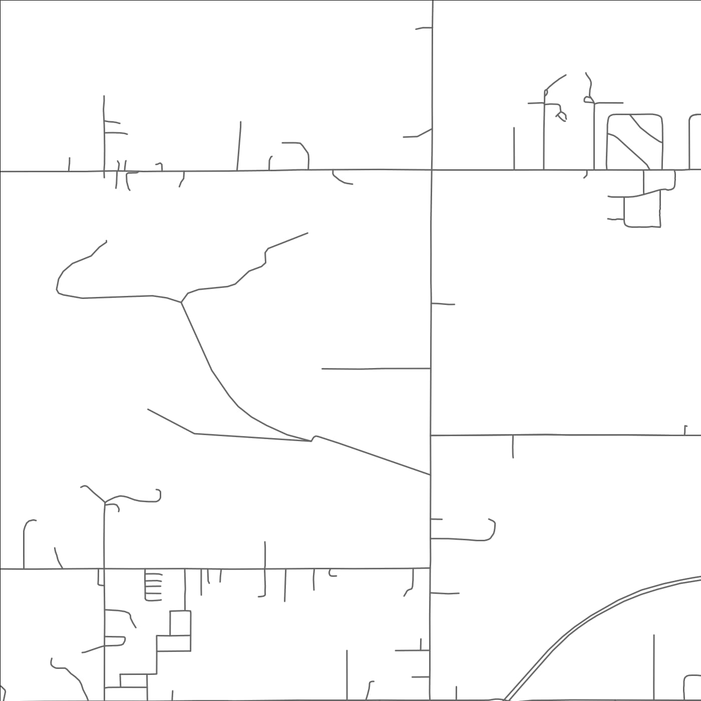 ROAD MAP OF GRANDVIEW, OKLAHOMA BY MAPBAKES