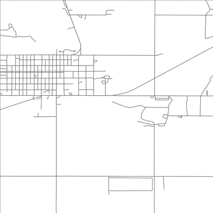 ROAD MAP OF GRANITE, OKLAHOMA BY MAPBAKES