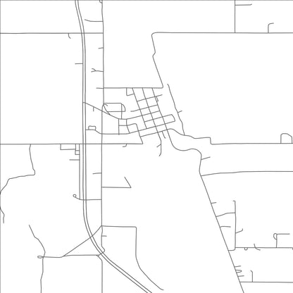 ROAD MAP OF GRANT, OKLAHOMA BY MAPBAKES