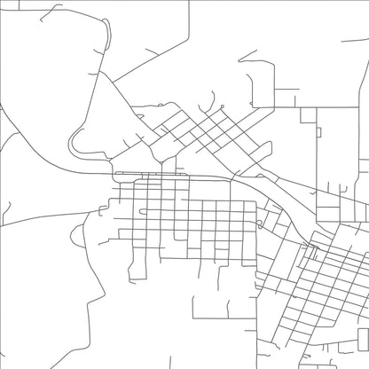 ROAD MAP OF HAILEYVILLE, OKLAHOMA BY MAPBAKES