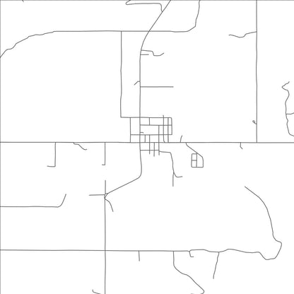 ROAD MAP OF HANNA, OKLAHOMA BY MAPBAKES