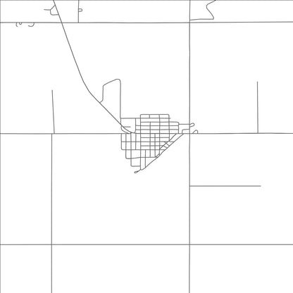 ROAD MAP OF HARDESTY, OKLAHOMA BY MAPBAKES