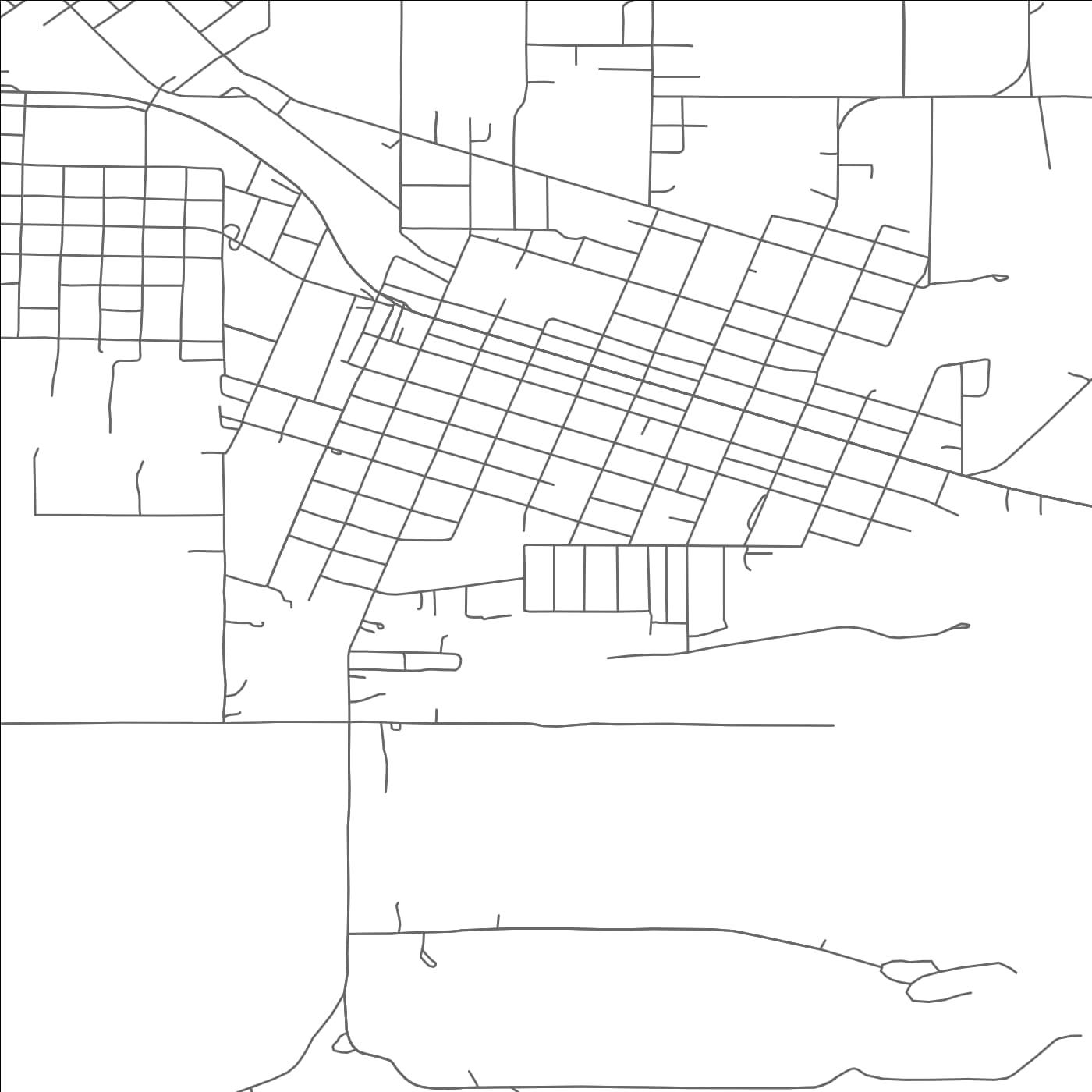 ROAD MAP OF HARTSHORNE, OKLAHOMA BY MAPBAKES