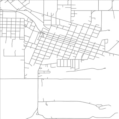 ROAD MAP OF HARTSHORNE, OKLAHOMA BY MAPBAKES