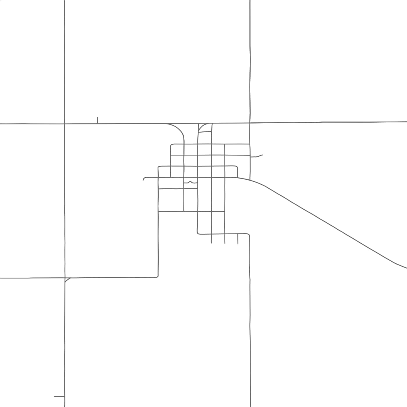 ROAD MAP OF HASTINGS, OKLAHOMA BY MAPBAKES