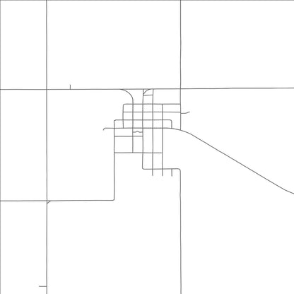 ROAD MAP OF HASTINGS, OKLAHOMA BY MAPBAKES