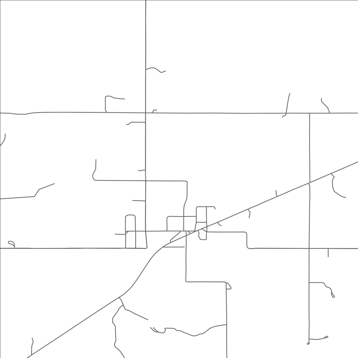 ROAD MAP OF HENNEPIN, OKLAHOMA BY MAPBAKES