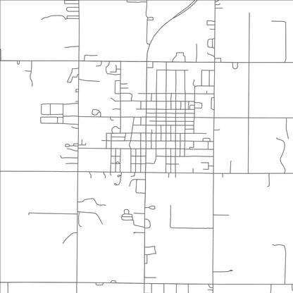 ROAD MAP OF HENNESSEY, OKLAHOMA BY MAPBAKES