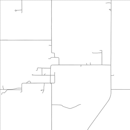 ROAD MAP OF HICKORY, OKLAHOMA BY MAPBAKES