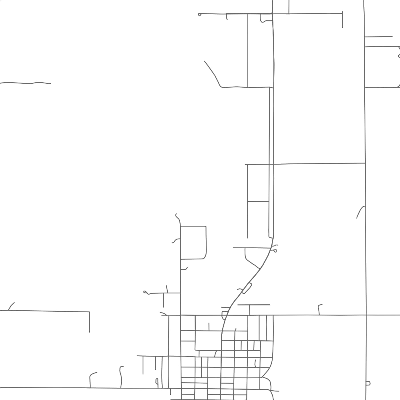 ROAD MAP OF HINTON, OKLAHOMA BY MAPBAKES