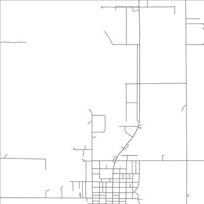 ROAD MAP OF HINTON, OKLAHOMA BY MAPBAKES