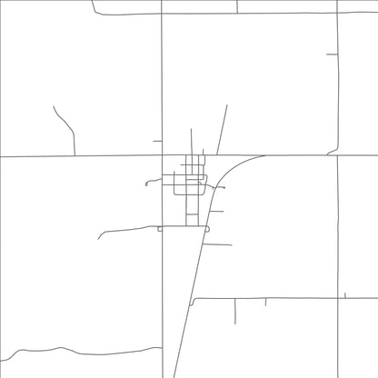 ROAD MAP OF HITCHCOCK, OKLAHOMA BY MAPBAKES