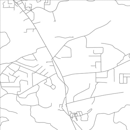 ROAD MAP OF HOCHATOWN, OKLAHOMA BY MAPBAKES