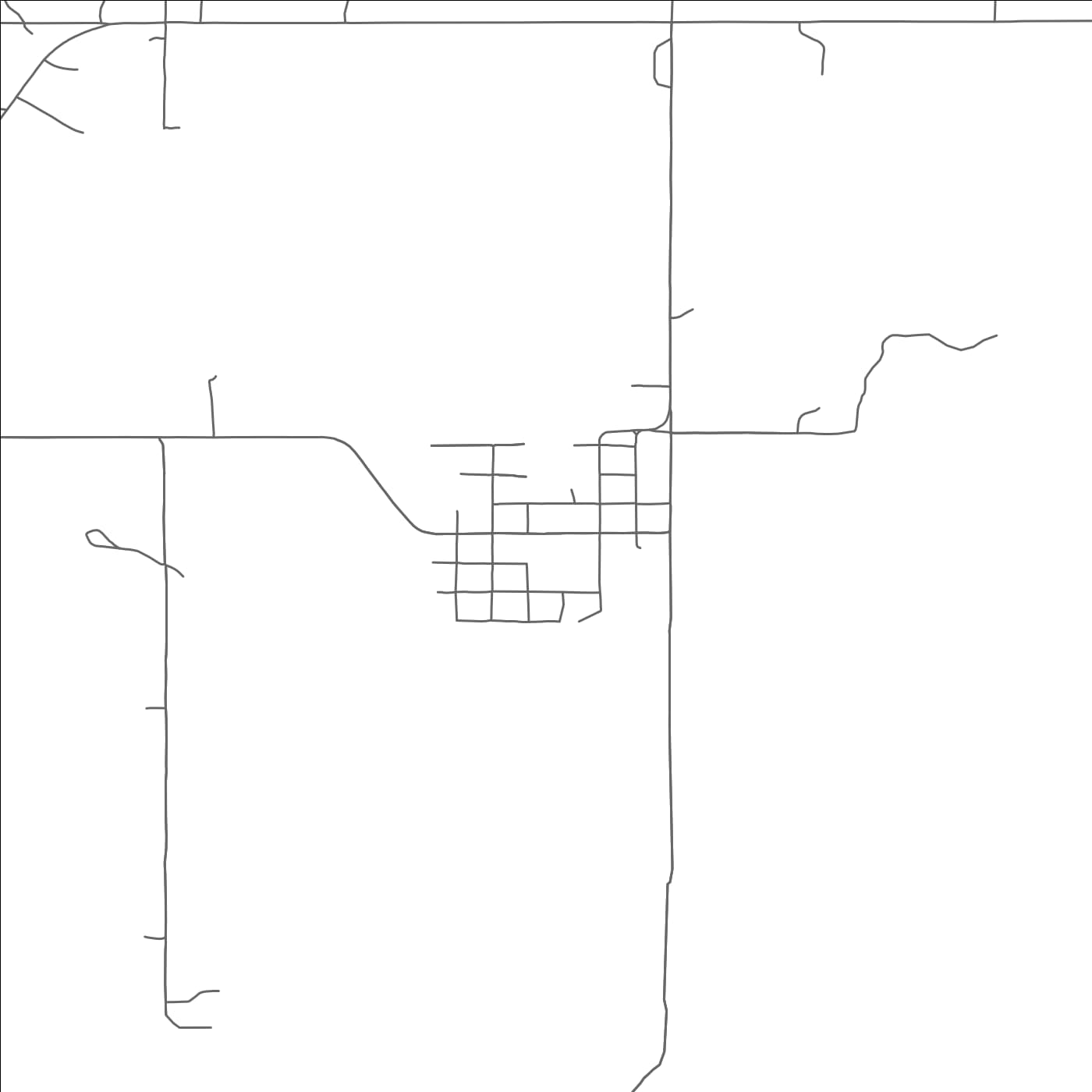 ROAD MAP OF HOFFMAN, OKLAHOMA BY MAPBAKES