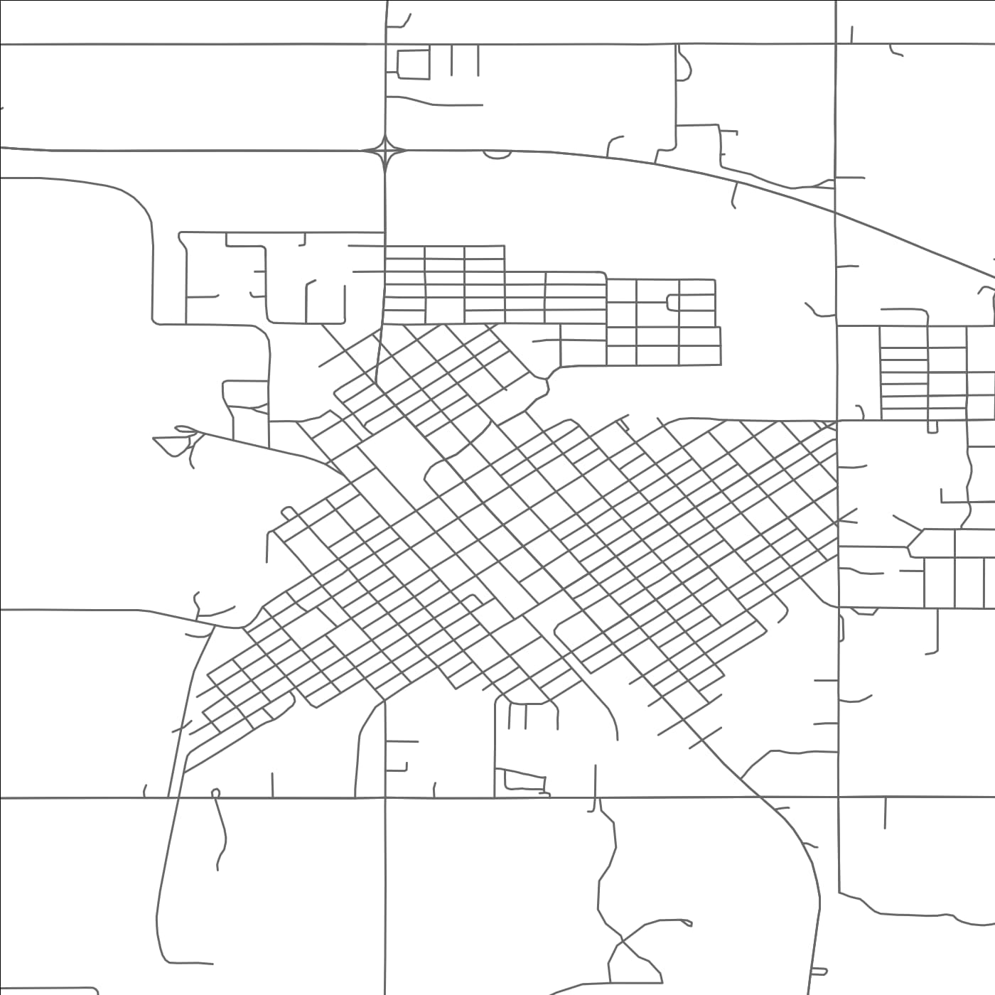 ROAD MAP OF HOLDENVILLE, OKLAHOMA BY MAPBAKES